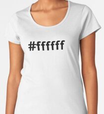 Hexidecimal White Women's Premium T-Shirt