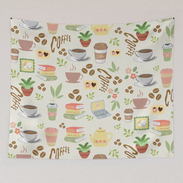 Item preview, Drink Coffee Everytime Im Thinking Of (Pattern) designed and sold by Vimbuy.