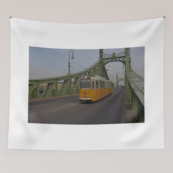Item preview, Tram crossing Liberty Bridge, Budapest designed and sold by Random Railways.