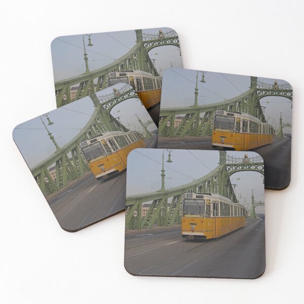 Item preview, Tram crossing Liberty Bridge, Budapest designed and sold by Random Railways.