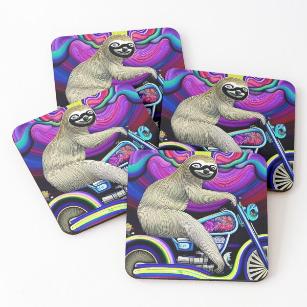 Item preview, Fast Sloth on Motorcycle designed and sold by Neo-Expression.