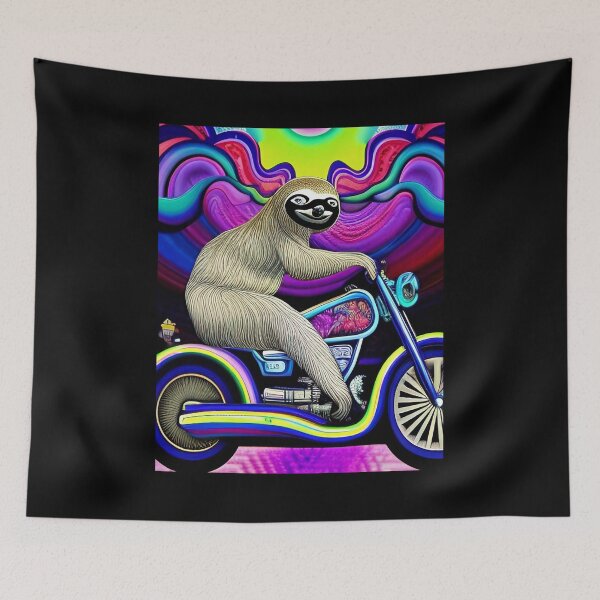 Item preview, Fast Sloth on Motorcycle designed and sold by Neo-Expression.