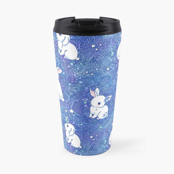 Unicorn Bunny Pattern Travel Mug