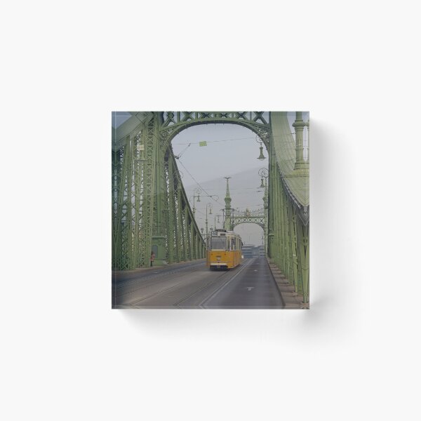 Item preview, Vintage tram on Liberty Bridge, Budapest designed and sold by Random Railways.