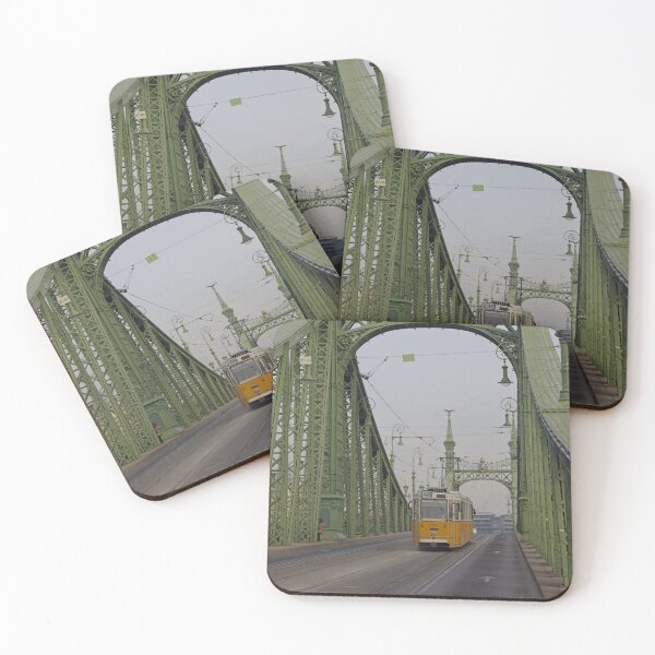 Item preview, Vintage tram on Liberty Bridge, Budapest designed and sold by Random Railways.
