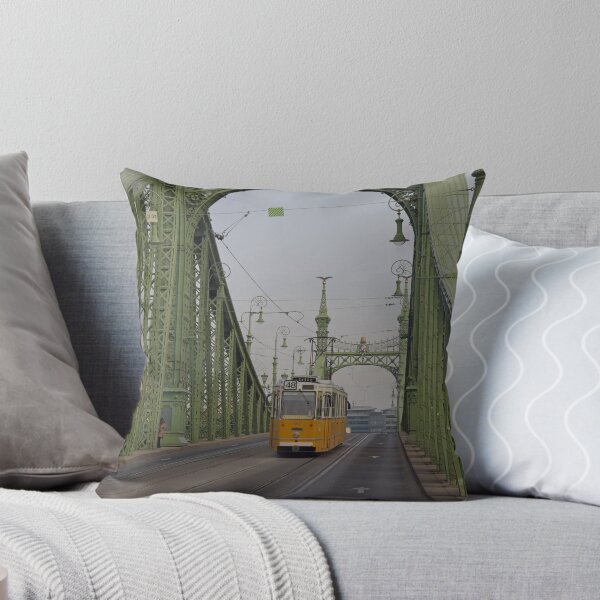 Item preview, Vintage tram on Liberty Bridge, Budapest designed and sold by Random Railways.
