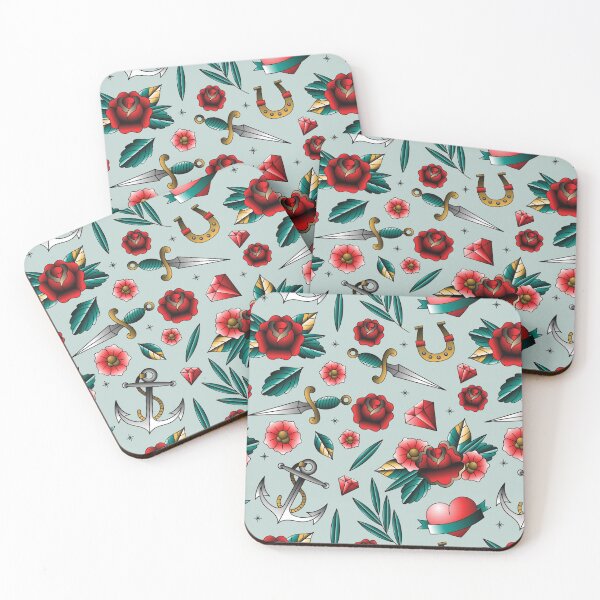 Item preview, Tattoo pattern -Old School designed and sold by Maggie Vieira.