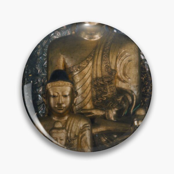 Item preview, 1950s - Golden Buddha Statues inside the Shwedagon Pagoda in Yangon, Myanmar designed and sold by thatwaslife.