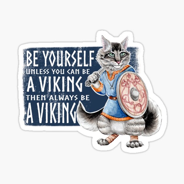 Freyar Goes Viking Sticker