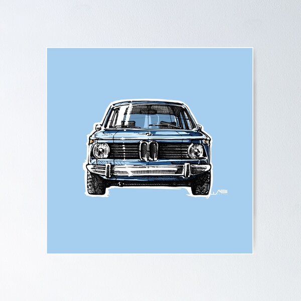 Affiche de la BMW 2002 - 1968 - Cirebox