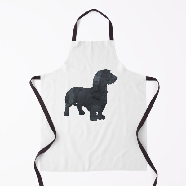 Item preview, Wire-Haired Dachshund, Doxie, Black Dog Silhouette, Simple, Minimalist designed and sold by BittenByErmines.