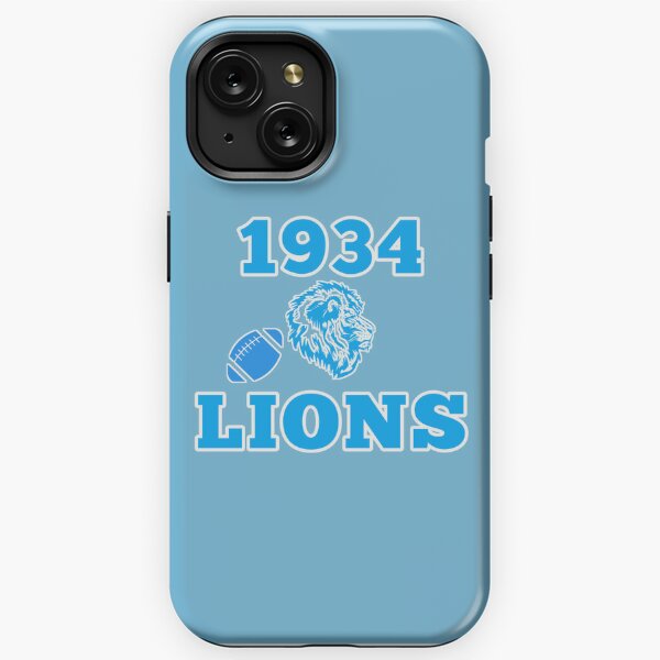 Detroit Lions iPhone Clear Case with Confetti Design