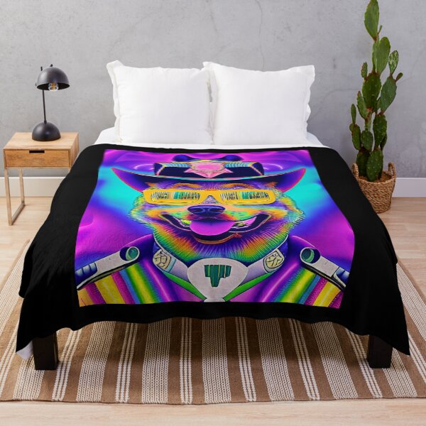 Item preview, Trippy psychedelic police dog. Funny sheriff designed and sold by Neo-Expression.