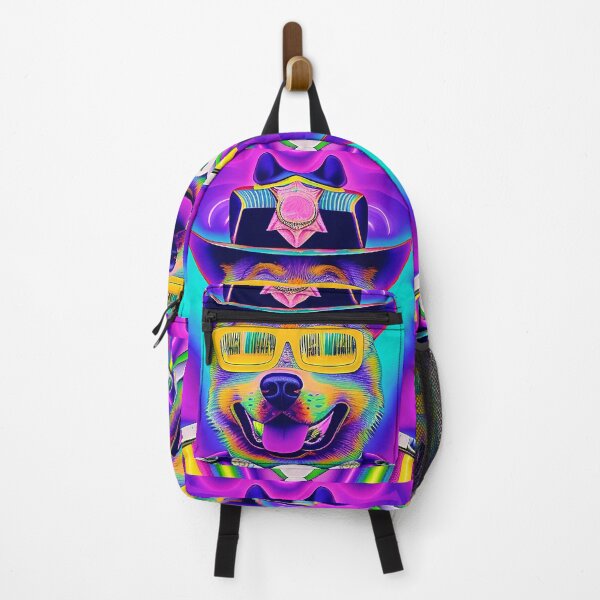 Item preview, Trippy psychedelic police dog. Funny sheriff designed and sold by Neo-Expression.