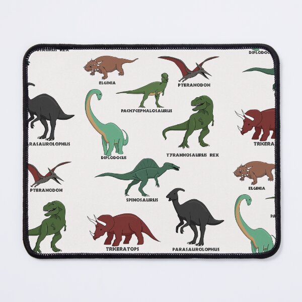 Item preview, Dinosaur sheet with multiple cartoon drawings and labels designed and sold by KyttsyKrafts.