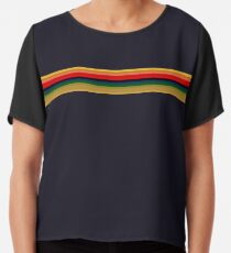 13th Doctor - Rainbow Shirt Chiffon Top