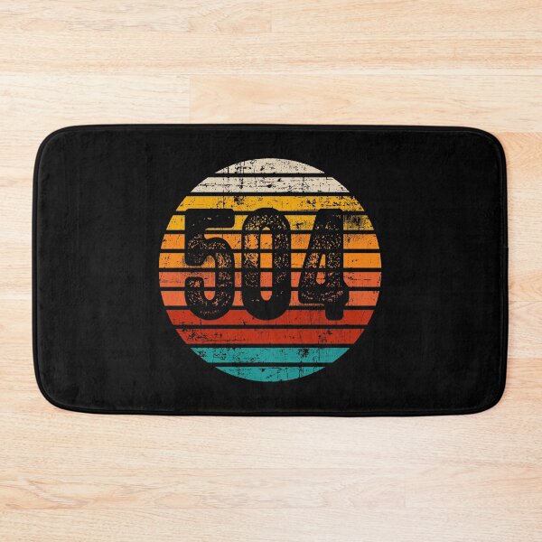 Item preview, Distressed Vintage Sunset 504 Area Code designed and sold by Gold Wings Tees.
