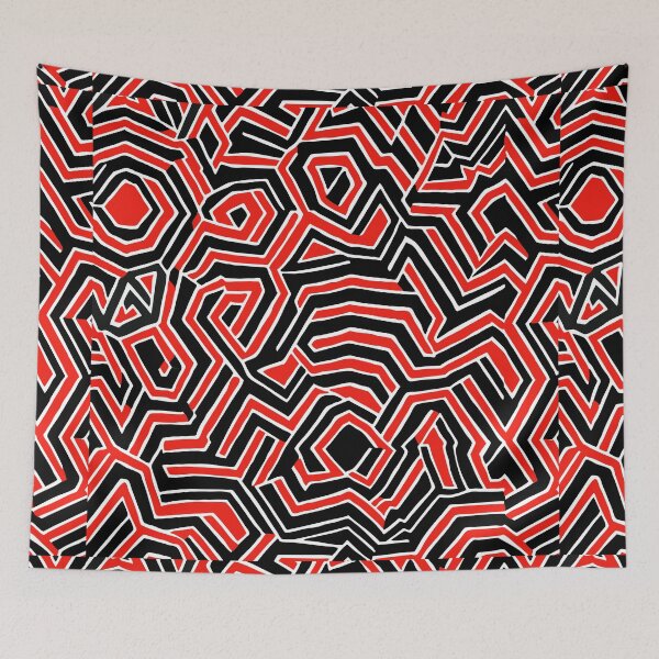 Item preview, Red Black White Mismatch  designed and sold by Lois Eastlund.