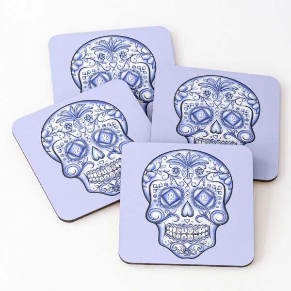 Item preview, NA Blue Sugar Skull designed and sold by NA-WEARS.