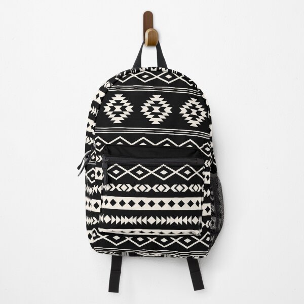 Item preview, Aztec Cream on Black Mixed Mofifs Pattern designed and sold by NataliePaskell.