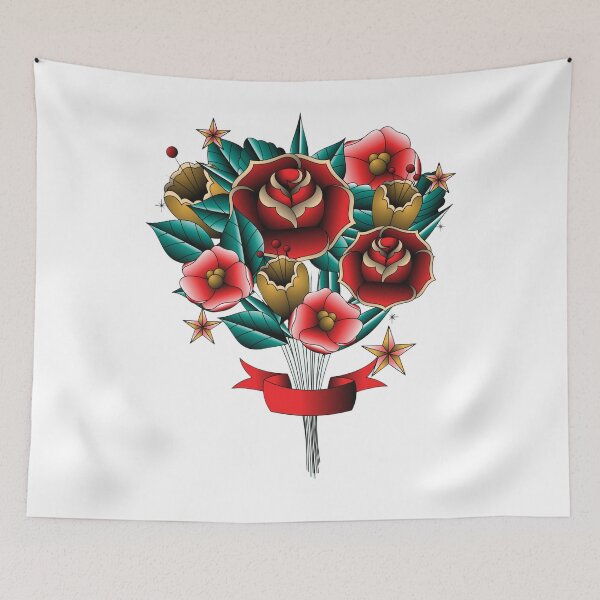 Item preview, Flower Tattoo-old school  designed and sold by Maggie Vieira.
