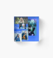 im not your party favor - billie eilish lyrics Acrylic Block