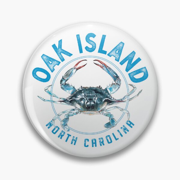 Artikelvorschau, Blaues Krabben-Design Oak Island North Carolina entworfen und verkauft von Futurebeachbum.