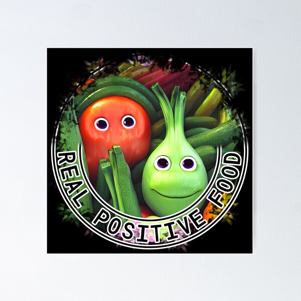 Item preview, vegetables, Real Positive Food! designed and sold by Digisabella.