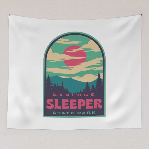 Item preview, Sleeper State Park Retro Sunset designed and sold by HalpinDesign.