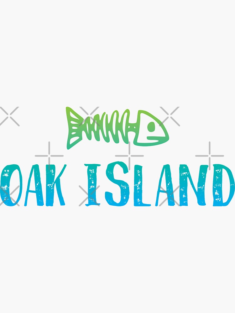 "Oak Island North Carolina " Sticker for Sale by Futurebeachbum Redbubble