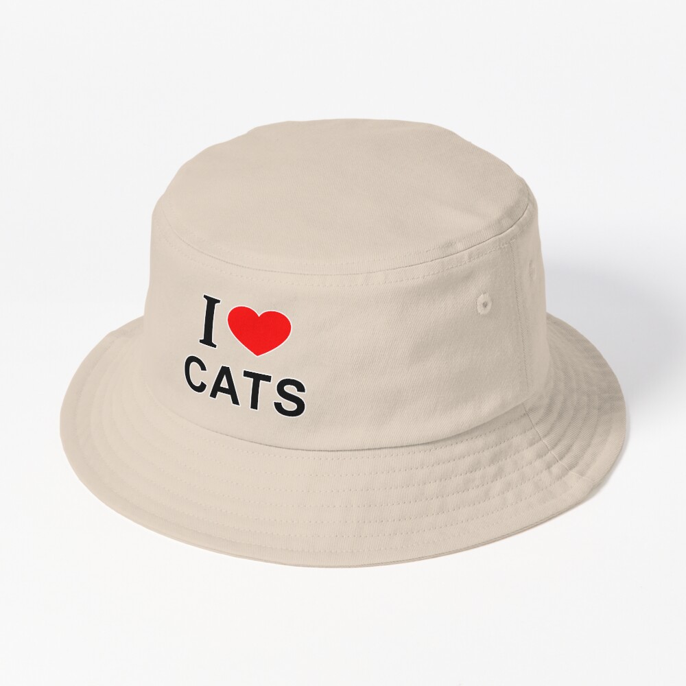 I love my Cat' Bucket Hat