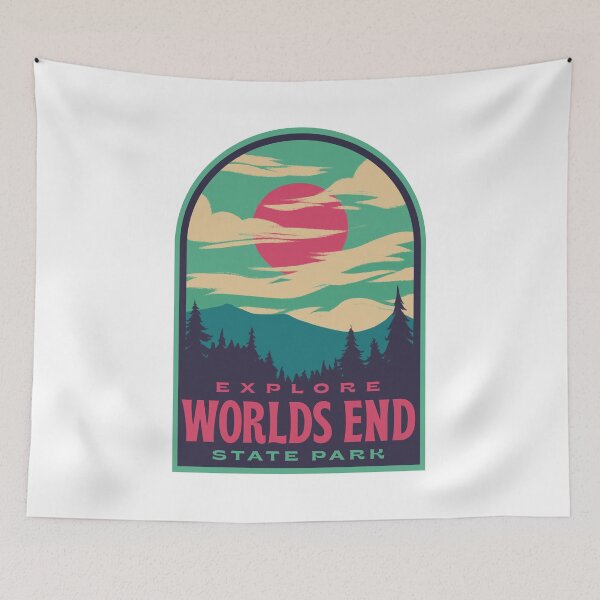 Item preview, Worlds End State Park Retro Sunset designed and sold by HalpinDesign.