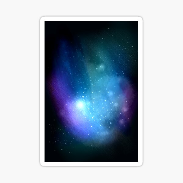 Blue Nebula Sticker
