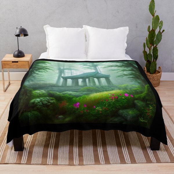 Item preview, Lost Forest Temple 9 - Throw Pillows and Prints.  designed and sold by ScatterHub.