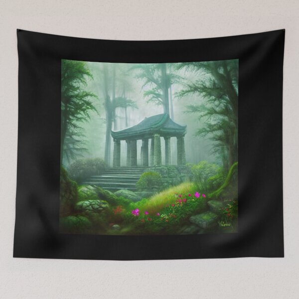Item preview, Lost Forest Temple 9 - Throw Pillows and Prints.  designed and sold by ScatterHub.