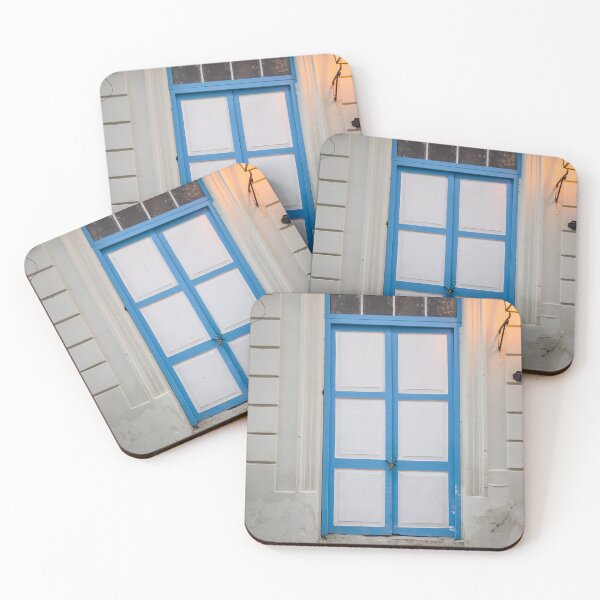 Item preview, White Door with Blue Frame | Old Havana Cuba designed and sold by PhotosByVille.