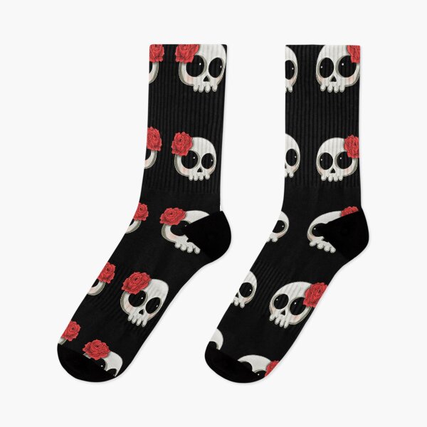 Item preview, Cartoon Skull Mug Design with Red Roses designed and sold by iduzarts.