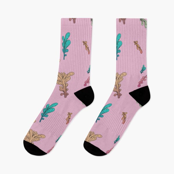 Item preview, Surreal Plants Print. Original vegetable pattern pink background. designed and sold by IlustradoArts.