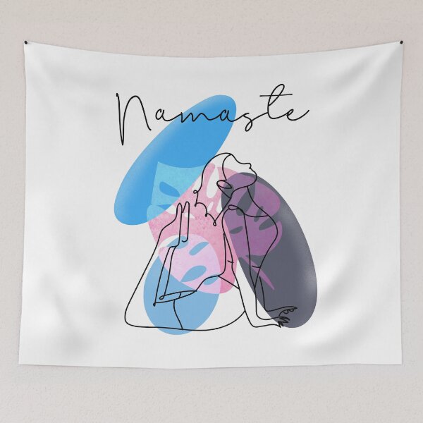 Item preview, Namaste yoga relaxing boho artwork  designed and sold by TipTopTapo.