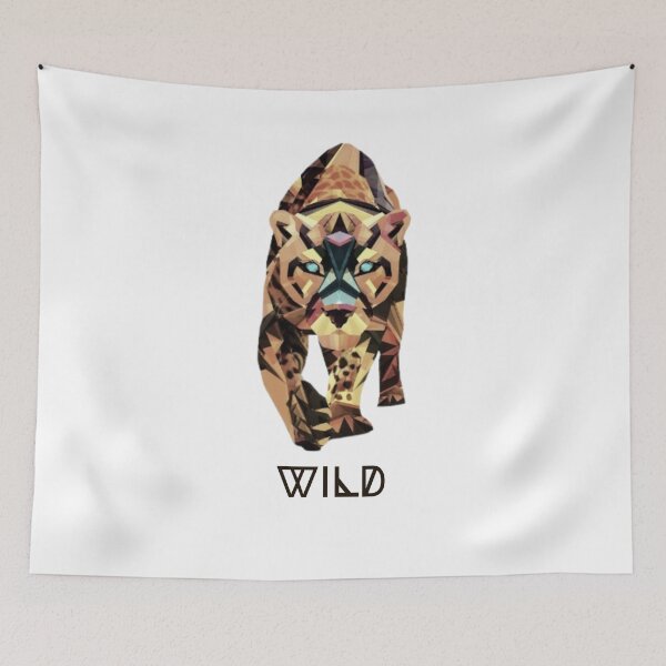 Item preview, Geometric Illustrated Hunting Wild Tiger  designed and sold by Gamicnum.