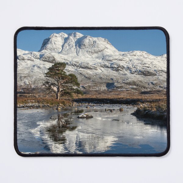 Item preview, Snow covered Slioch Loch maree designed and sold by Derren Jones.