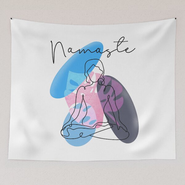 Item preview, Namaste yoga relaxing boho artwork  designed and sold by TipTopTapo.