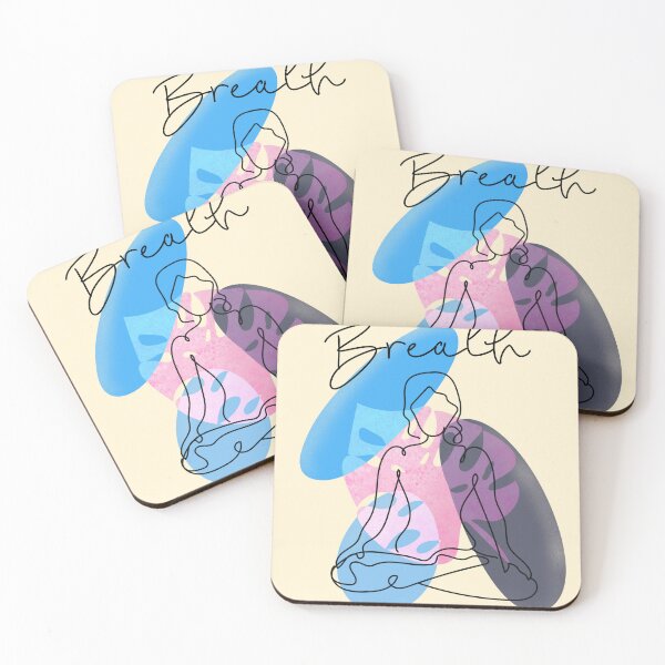 Item preview, Breath yoga relaxing boho artwork  designed and sold by TipTopTapo.