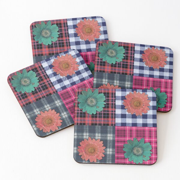 Item preview, Patchwork Plaid Flower Quilt designed and sold by marvacousins246.