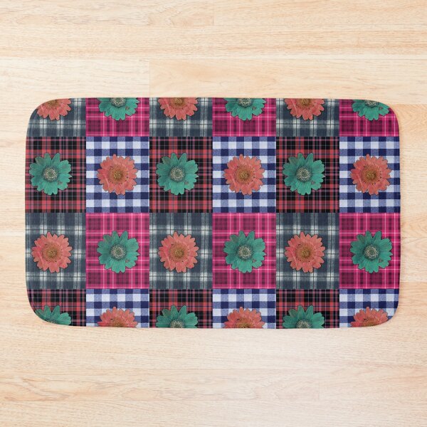 Item preview, Patchwork Plaid Flower Quilt designed and sold by marvacousins246.