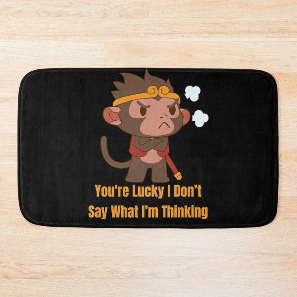 Item preview, You're Lucky I Don’t Say What I’m Thinking , Cute Anime Sun Wukong, Angry Sun Wukong Cute, Funny Quote Anime, Japanese Anime Joke, Otaku Gift, Japan lovers designed and sold by Diferenty Shop  ⭐⭐⭐⭐⭐.