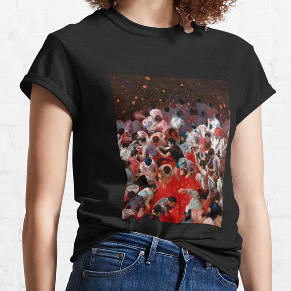 La Tomatina festival.tomato battle in Spain.' Men's T-Shirt