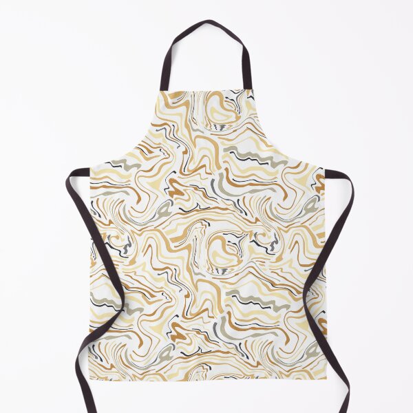 Item preview, Marble Liquified Swirls – Yellow, Brown, and Gray Abstract Design designed and sold by Robin Jensen.