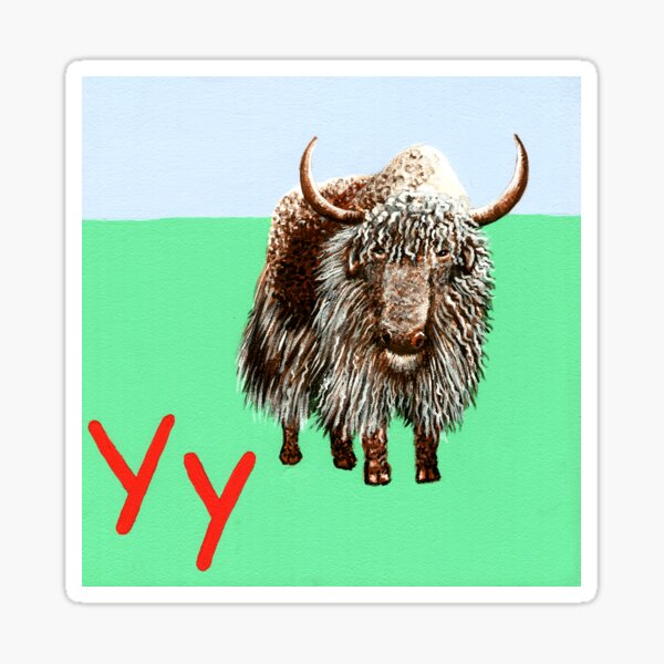 Y is for Yak Sticker