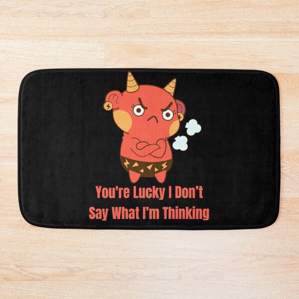 Item preview, You're Lucky I Don’t Say What I’m Thinking , Cute Anime Oni, Angry Oni, Funny Quote Anime, Japanese Anime Joke, Otaku Gift, Japan lovers designed and sold by Diferenty Shop  ⭐⭐⭐⭐⭐.